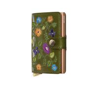 Secrid - Premium+ Miniwallet Stitch Floral olive