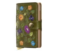 Secrid Miniwallet Stitch Floral V2 olive