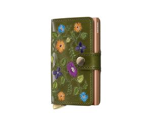 Secrid - Premium+ Miniwallet Stitch Floral olive