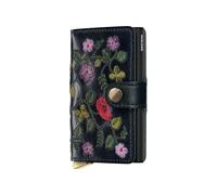 Secrid Premium Kollektion Miniwallet Stitch Floral 10 cm - Black+