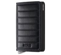 Secrid Slimwallet Emboss Lines - Kreditkartenetui 6cc 10.2 cm RFID (black+)