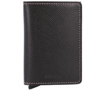 Secrid Slimwallet Saffiano Kreditkartenetui RFID Leder 7 cm braun