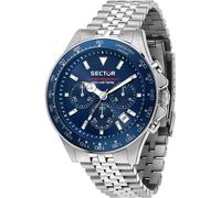 Sector Chronograph Edelstahl, Aluminium blau Herren
