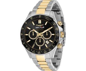 Sector Chronograph Edelstahl, Aluminium gold Herren