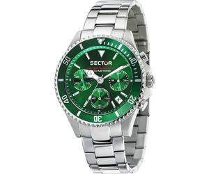 Sector Chronograph Edelstahl, Aluminium grün Herren