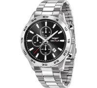 Sector Chronograph Edelstahl schwarz, silber Herren