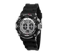 Sector, Digitaluhr Ex-32 40mm Digital Black Pu Strap in schwarz, Uhren für Herren Gr. OneSize