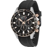 Sector Herrenuhr Edelstahl roségold, schwarz Herren