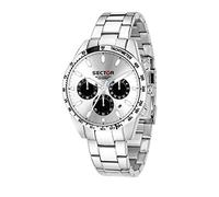 SECTOR NO LIMITS Herren Chronograph Quarz Uhr mit Edelstahl Armband R3273786007