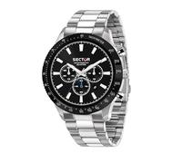 Sector No Limits Herrenuhr aus Stahl, Chronograph, Analog, 45 mm, 270-Kollektion, Geburtstagsgeschenk für Freund