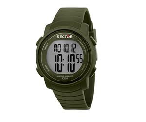 Sector No Limits Herrenuhr, Kollektion EX-31, digital, multifunktional, aus ABS-Kunststoff, Polyurethan - R3251543002, grün, One Size, Armband