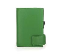 SecWal Kartenetui mit Münzfach Druckknopf (Grün)