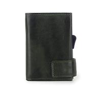 SecWal Kartenetui mit Münzfach Druckknopf (Grün Vintage)