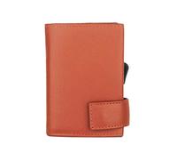 SecWal Kartenetui mit Münzfach Druckknopf (Orange)