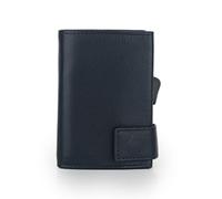 SecWal Kartenetui mit Münzfach Reißverschluss (Blau)