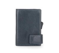 SecWal Kartenetui mit Münzfach Reißverschluss (Blau Vintage)