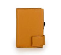 SecWal Kartenetui mit Münzfach Reißverschluss Gelb