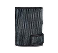 SecWal Kreditkartenetui RFID Leder 7 cm schwarz-türkis (SW1Matrix-37)