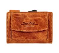 SecWal SecWal 2 Kreditkartenetui Geldbörse RFID Leder 9 cm cognac (SW2Dallas-04)