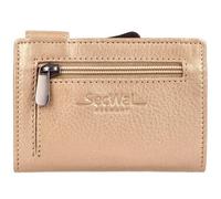 SecWal RFID Leder Kartenetui mit Münzfach Geldbörse Portemonnaie Geldbeutel SW1, Farbe:Metallic Rose