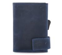 SecWal Kreditkartenetui Geldbörse RFID Leder 9 cm blau