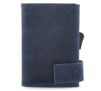 SecWal Kreditkartenetui Geldbörse RFID Leder 9 cm blau