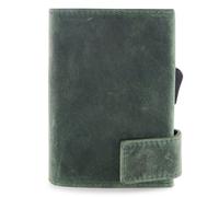 SecWal Kreditkartenetui Geldbörse RFID Leder 9 cm grün