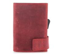 SecWal Kreditkartenetui Geldbörse RFID Leder 9 cm rot