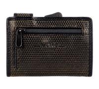 SecWal RFID Leder Kartenetui mit Münzfach Geldbörse Portemonnaie Geldbeutel SW1, Farbe:Matrix Schwarz/Gelb