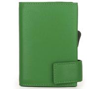 SecWal Kartenetui mit Münzfach Druckknopf (Grün)