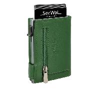 secwal - Secwal1 Kartenetui Vintage RV echt Leder grün Grün