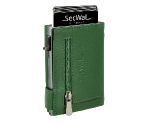secwal - Secwal1 Kartenetui Vintage RV echt Leder grün Grün