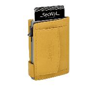 secwal - Secwal2 Kartenetui Geldbeutel RFID Leder gelb Gelb