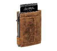 secwal - Secwal2 Kartenetui Hunter Geldbeutel RFID Leder braun Braun