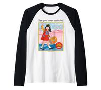 See You Later Sarcastic Retro Vintage Funny Adult Humor Raglan