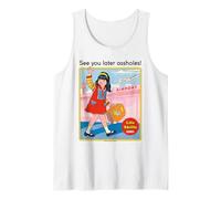 See You Later Sarcastic Retro Vintage Funny Adult Humor Tank Top