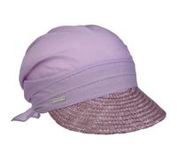 Seeberger Ansali Stroh-Visierkappe für Damen, Flieder, Einheitsgröße, Flieder, 6 3/4/7 1/4