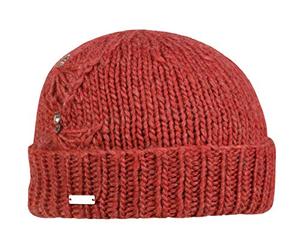 Seeberger Beanie Strickmütze mit Steinen - Rot (30) - One Size