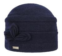 Seeberger Classic Uni Walkmütze Wollmütze Damenmütze Wintermütze (One Size - dunkelblau)