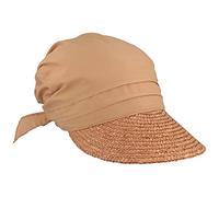 Seeberger Damen Strohcap mit Strohbortenschild Mittelbeige, onesize