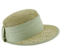 Seeberger Damen Sonnenhut Damenstrohcap, Einfarbig, Gr. One size, Beige (natur/oliv 9053)