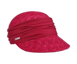 Seeberger Damen Strohkappe Damencap Rot Feuer