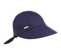 SEEBERGER Baumwollstoff Schirmmütze mit Schleife 468796-0, blau, one size jeans