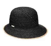 Seeberger Jalima Raffiastrohhut Strohhut Raffiahut Sommerhut Sonnenhut Damenhut Damen - mit Schirm Sommer Frühling-Sommer - One Size schwarz