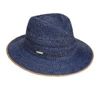 Seeberger Jalima Traveller Raffiastrohhut Raffiahut Strohhut Sommerhut Sonnenhut Damenhut (One Size - dunkelblau)