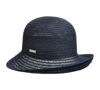 Seeberger Lisetta Hanfhut mit Aufschlag Strohhut Sommerhut Sonnenhut Damenhut Strandhut Gartenhut (One Size - dunkelblau)