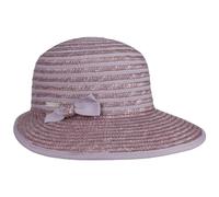 Seeberger Paglina Strohcap Cap Damencap Sommercap Strohmütze Schirmmütze Damen - mit Schirm, Schirm Sommer Frühling-Sommer - One Size Flieder
