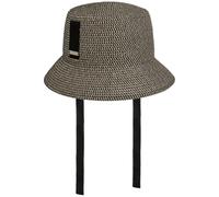 Seeberger Sanova Bucket Strohhut Fischerhut Sommerhut Sonnenhut Damenhut Gartenhut Damen - Frühling-Sommer Sommer - One Size schwarz