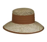 Seeberger Talea Beach Seegras Strohhut Damen - Sommerhut Sonnenhüte mit Ripsband, Einfass Frühling-Sommer Sommer - One Size braun