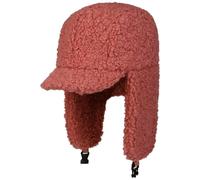 Seeberger Teddy Fur Fliegermütze Damenmütze Wintermütze Kunstfellmütze Damen - mit Schirm, Ohrenklappen, Futter Herbst-Winter Winter - S (54-55 cm) Altrosa
